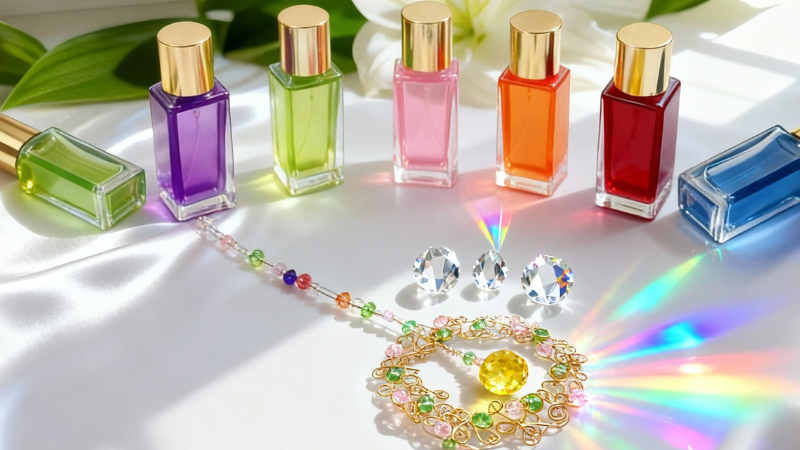 独創的な光の輪が特徴のサンキャッチャー