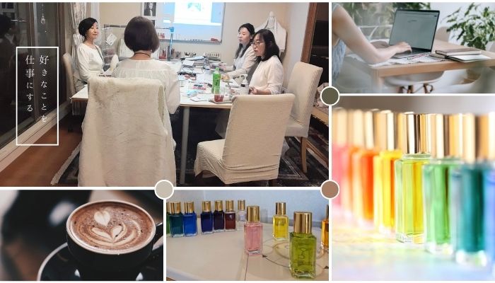 カラーボトルと好きなことを仕事にする女性たち
