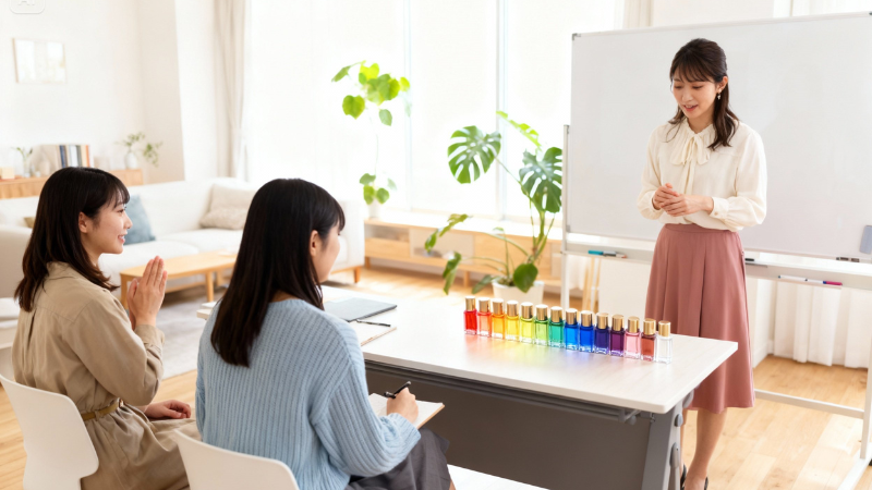 ＴＣカラーセラピスト講座（講師と受講生）
