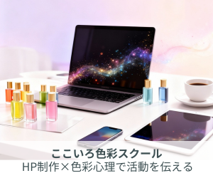 ここいろ色彩スクール HP制作と色彩心理で活動を伝えるサポート