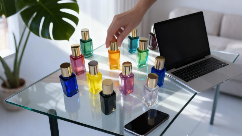 オレンジのカラーボトルを選ぶ