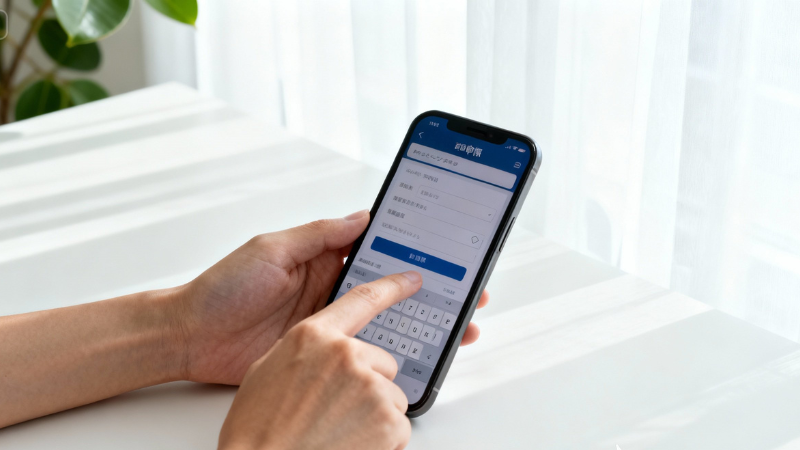 申込フォーム入力画面のイメージ