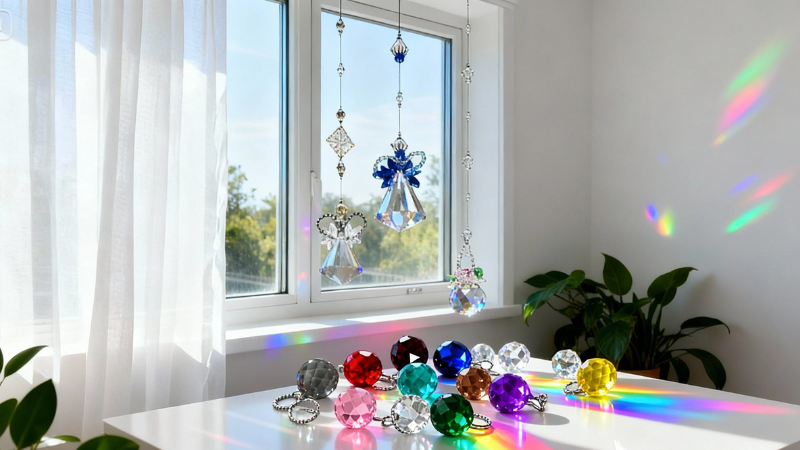 サンキャッチャー制作とカラーセラピーの学び