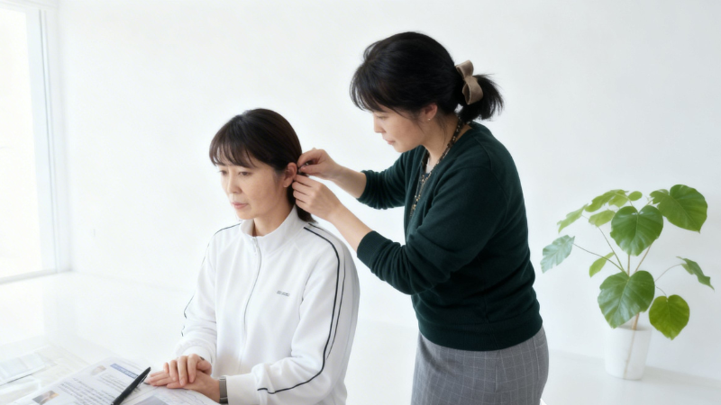 チャクラカラーと耳つぼジュエリーの実践講座の様子