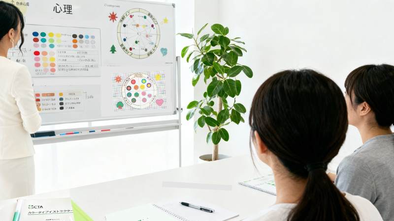 カラータイプ®インストラクター2級認定講座の指導・学びのイメージ