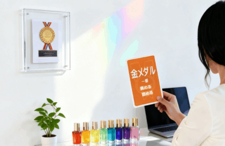 学びを認める金メダルを表すゴールドのインフィニティカード