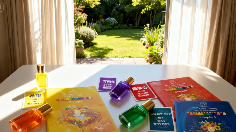 公式勉強会のテキストとカラーボトルの画像