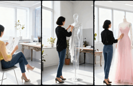 オーダードレスのデザインをしていた頃の原美保子