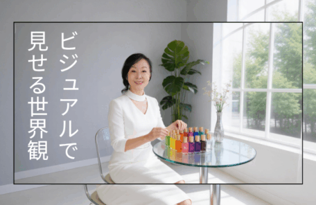 自分を知ることから世界観が始まる」というテーマを象徴する画像