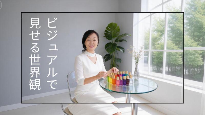 自分を知ることから世界観が始まる」というテーマを象徴する画像